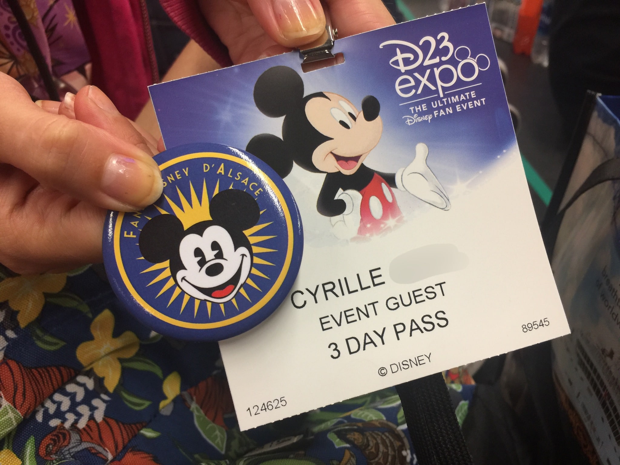Nos billets pour D23 Expo - Fans Disney d'Alsace