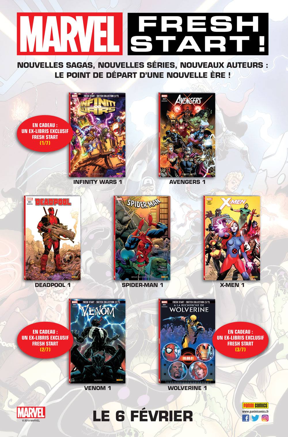 Marvel Comics, février 2019 – Fresh Start Marvel Comics, février 2019 - Fresh Start