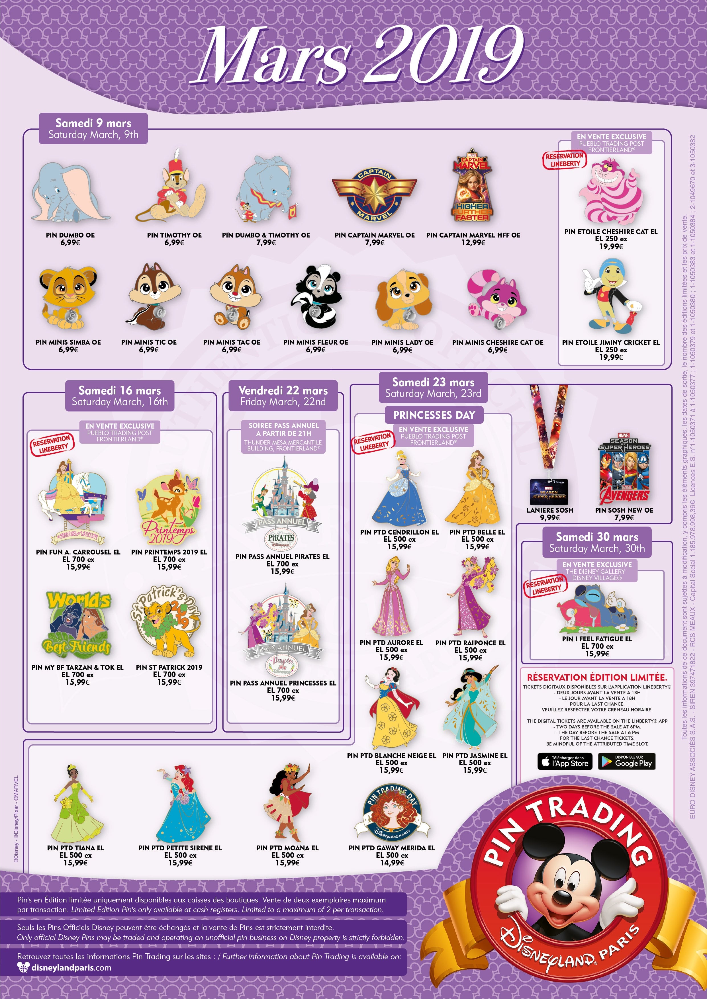 Disney Pin Trading mars 2019 Disney Pin Trading mars 2019