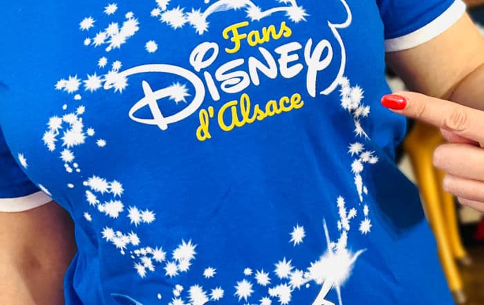 T-Shirts Fans Disney d'Alsace